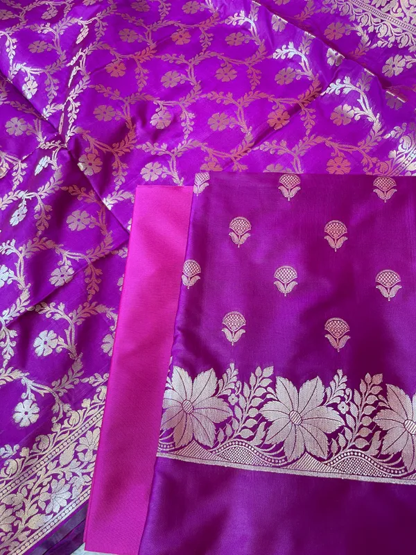 Magenta_Semi_Silk_Floral_Zari_Booti_Banarasi_3_pcs_Suit_Set_with_Zari_Jaal_Dupatta_900AJ_SK28