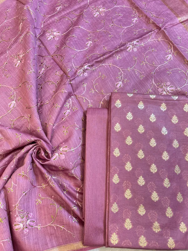 Wine_Mercerise_Cotton_Floral_Zari_Booti_with_Embroidery_Dupatta_Banarasi_Suit_125IM_PCME5