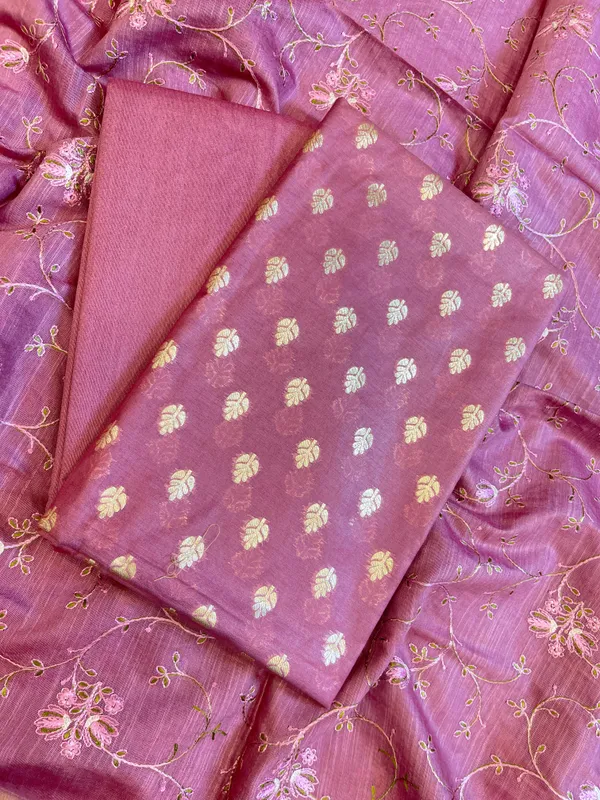 Wine_Mercerise_Cotton_Floral_Zari_Booti_with_Embroidery_Dupatta_Banarasi_Suit_125IM_PCME5