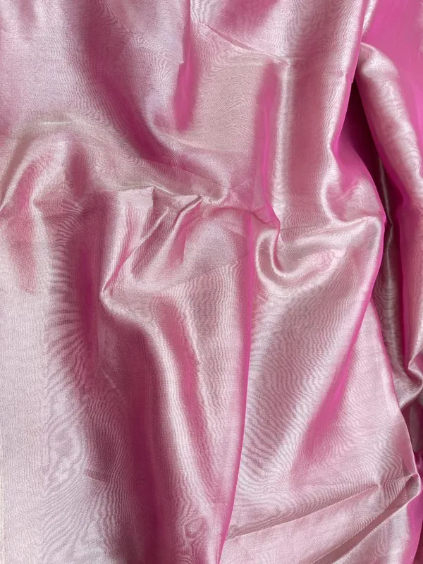 Peach_Tissue_Silk_Plain_Contrast_Pink_Pallu_Banarasi_Saree_with_Lace_work_Border_BFS_TL8_BFS_TL9
