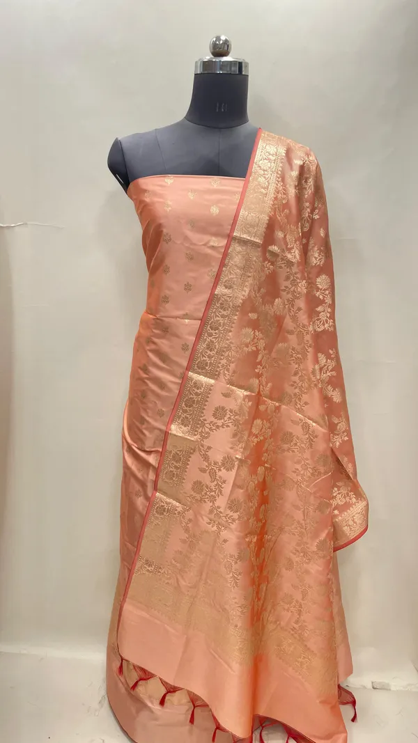 Peach_Semi_Katan_Silk_Handloom_Banarasi_3_pcs_Suit_Set_MUB_SK79