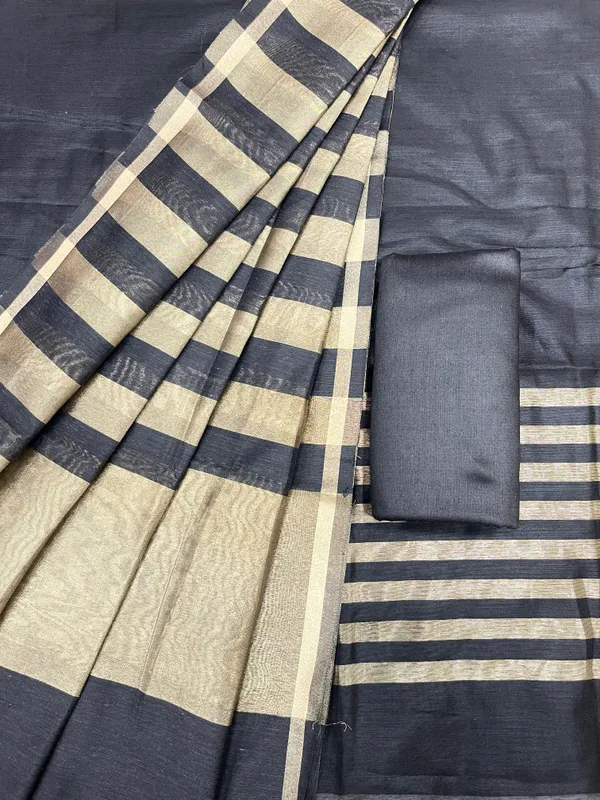 Black_Cotton_Silk_Banarasi_3_pcs_Suit_Set_650JD_CS4