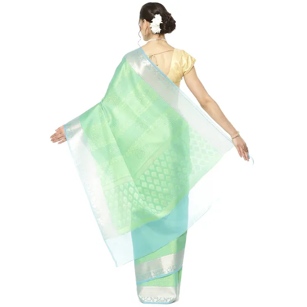 Green_Art_Silk/Tanchoi_Banarasi_Sarees_For_Women_GEBC16