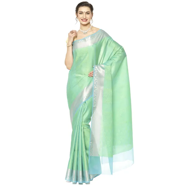 Green_Art_Silk/Tanchoi_Banarasi_Sarees_For_Women_GEBC16