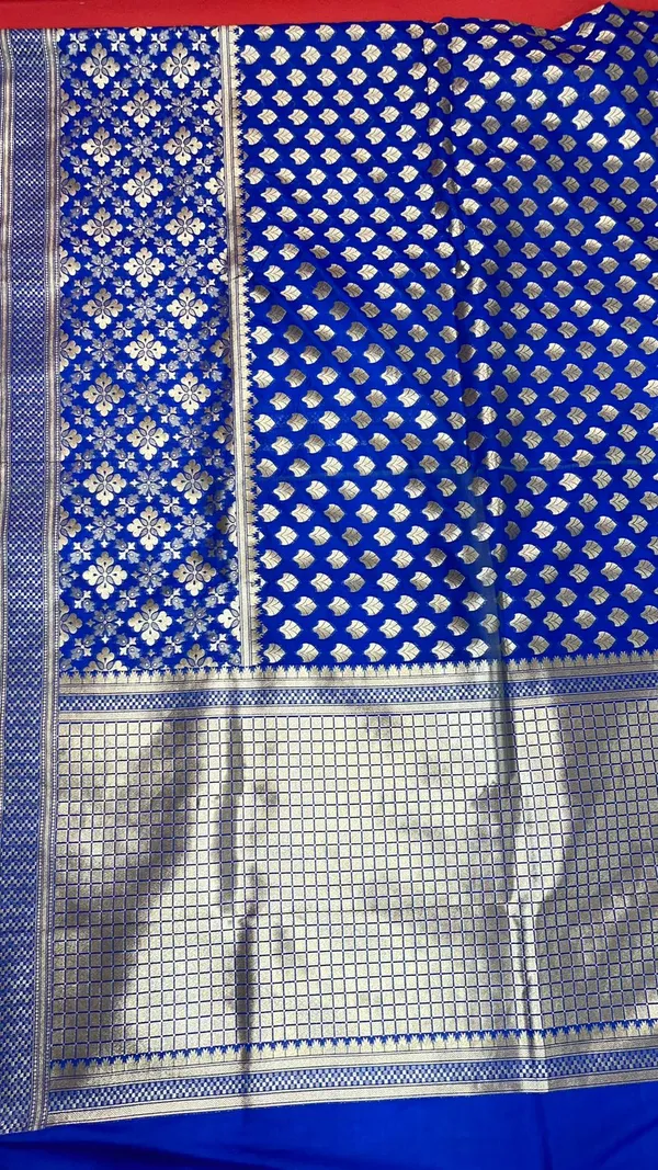 Humairah_Presents_Blue_Satin_Silk_Zari_Floral_Booti_Saree_With_Blouse_Piece_GEJA17