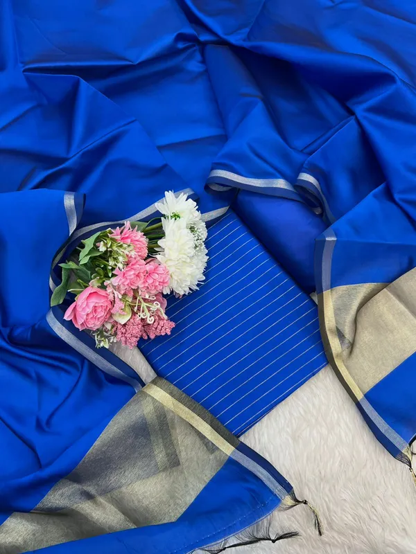 Royal_Blue_Cotton_Silk_Zari_Stripe_Banarasi_Suit_with_Plain_Zari_Border_Dupatta_600SKL_CS29