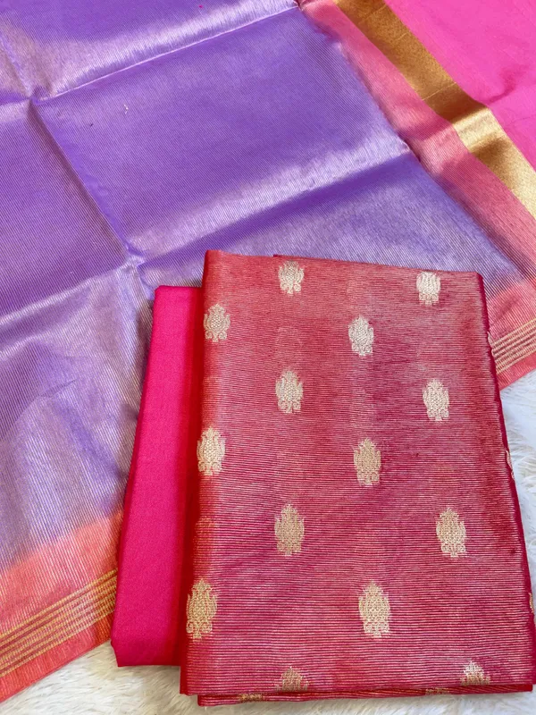Dark_Pink_Tissue_Silk_Zari_Booti_with_Contrast_Lavender_Dupatta_Banarasi_Suit_10SKL_TSUS1