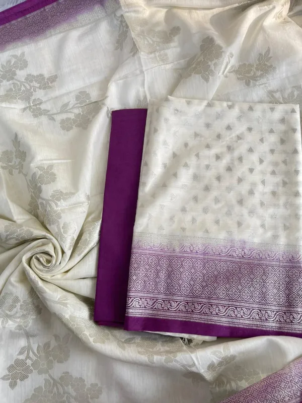 Off_white_Pashmina_Silk_Chunri_Zari_Booti_Banarasi_Suit_with_Contrast_Purple_Floral_Jaal_Dupatta_1250DAN_PMC6