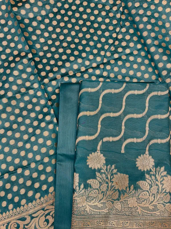 Seagreen_Cotton_Silk_Lehariya_Banarasi_3_pcs_Suit_Set_675JVC_106