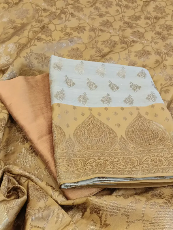 Tussar_Cotton_Floral_Zari_Booti_with_Contrast_Mustard_Gold_Silk_Border_Banarasi_Suit_525IM_CTN2