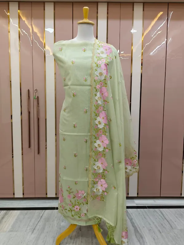 Pista_Green_Kota_Check_Multi_Resham_Embroidery_Banarasi_Suit_with_Cutwork_Dupatta12JJ_KC4