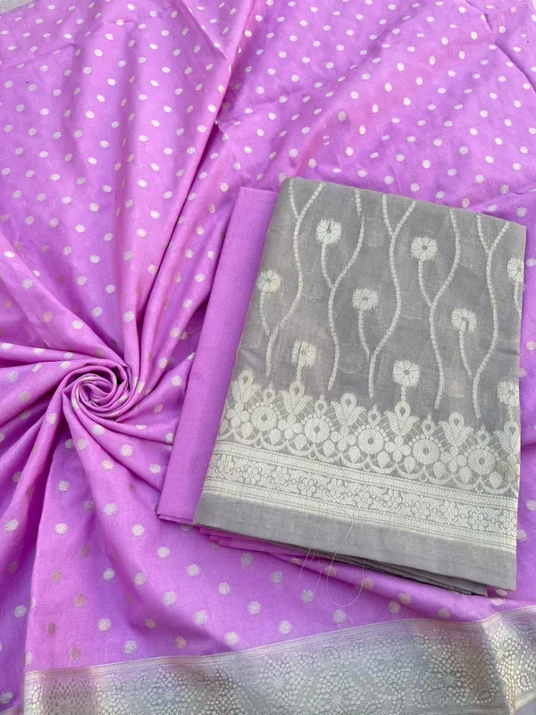 Grey_Chiffon_Georgette_Banarasi_Suit_with_Contrast_Border_Zari_Booti_Lavander_Dupatta_1250DAN_CF4