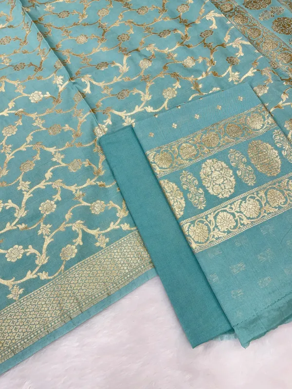 Puresilk_Handloom_Sea_Green_Cotton_Banarasi_3_pcs_Suit_Set_RHN_CTN9