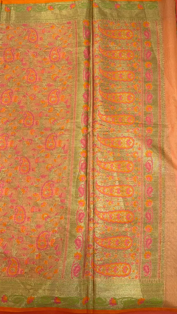 Peach_Cotton_Blend_Banarasi_Sarees_For_Women_GEASF_710