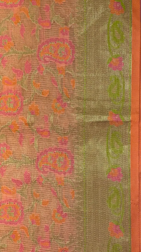 Peach_Cotton_Blend_Banarasi_Sarees_For_Women_GEASF_710