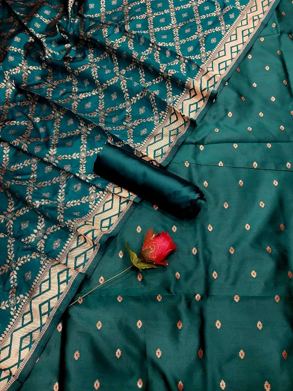 Seagreen_Biba_Silk_Chunri_Booti_Banarasi_Suit_with_Zari_Checkered_Dupatta_625SKL_BBS19