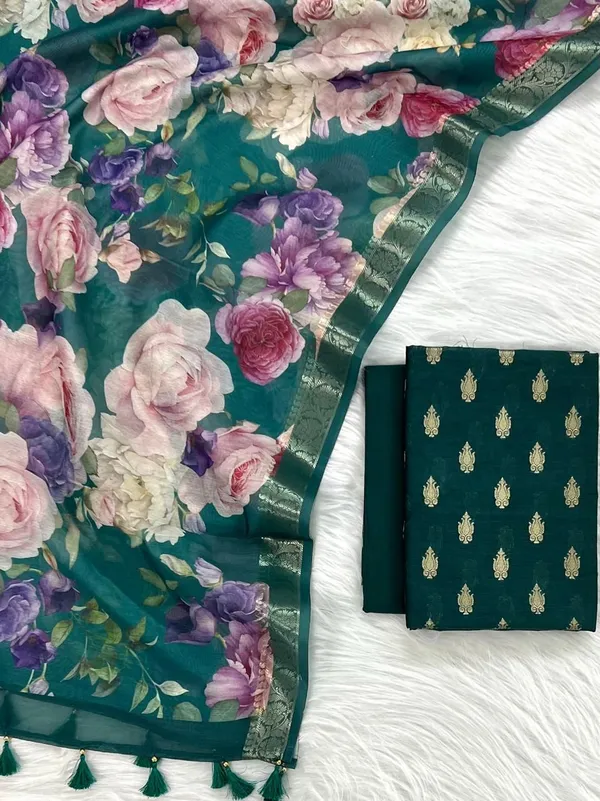 Sea_Green_Cotton_Silk_Zari_Booti_With_Digital_Print_Dupatta_Banarasi_3_Pcs_Suit_Set_Skl_Cd2
