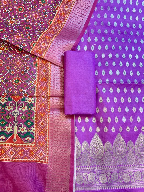 Purple_Katan_Silk_Floral_Chunri_Booti_with_Cotton_Print_Dupatta_Banarasi_3_pcs_Suit_Set_1500AJ_KCP6