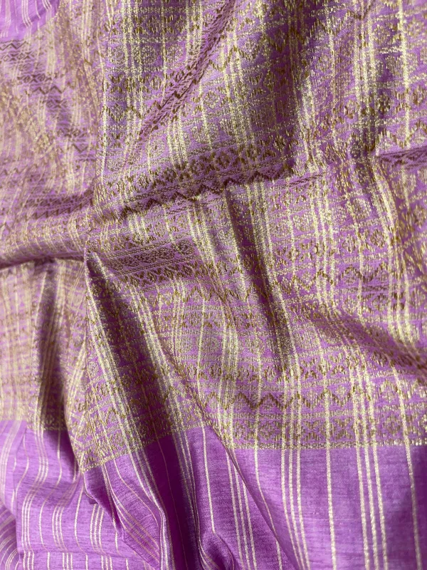 Light_Purple_Cotton_Stripe_Zari_Banarasi_Saree_ASDC_2
