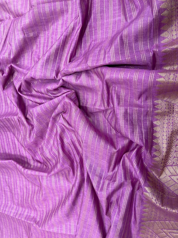 Light_Purple_Cotton_Stripe_Zari_Banarasi_Saree_ASDC_2