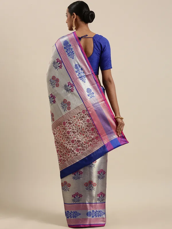 Grey_Kanchi_Silk_Banarasi_Sarees_For_Women_GEBE1