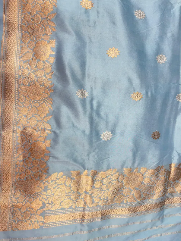 Pure_Handloom_Seagreen_Katan_Silk_Gold_and_Silver_Zari_Aada_Stripe_Kadhwa_Banarasi_3_pcs_Suit_Set_14000PR_KS12