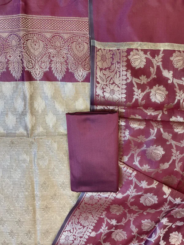 Beige_Art_Silk_Floral_Zari_Booti_Contrast_Banarasi_Suit_with_Maroon_Dupatta_625AJ_TPT54