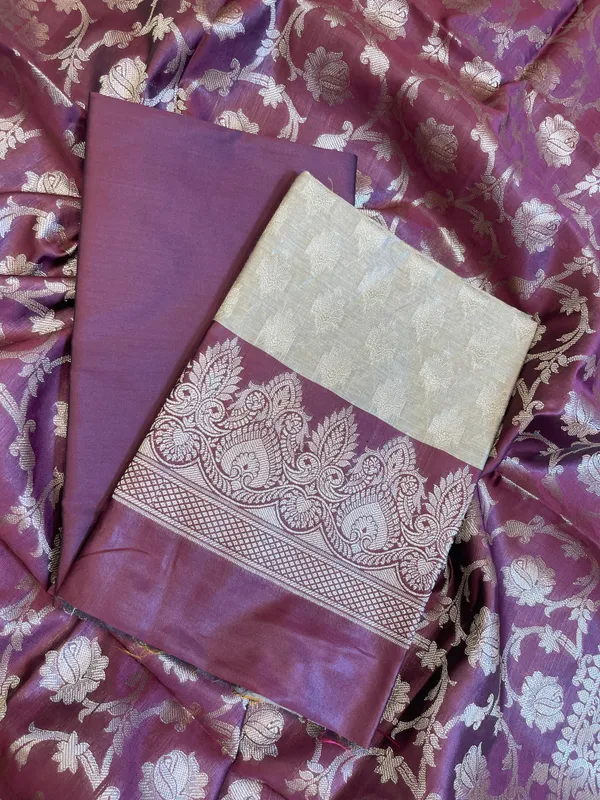 Beige_Art_Silk_Floral_Zari_Booti_Contrast_Banarasi_Suit_with_Maroon_Dupatta_625AJ_TPT54