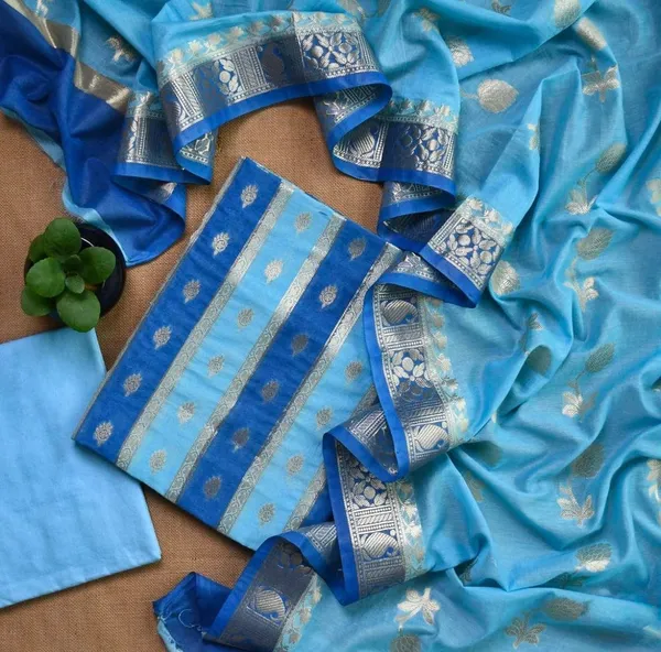 Blue_Pure_Mercerise_Handbrush_Patti_Banarasi_Suit_1150SKL_PMH8