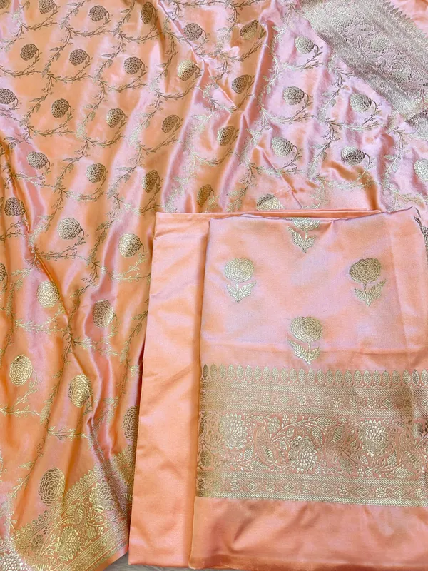 Peach_Mashru_Silk_Floral_Zari_Booti_with_Zari_Jaal_Dupatta_Handloom_Banarasi_3_pcs_Suit_Set_3000AJ_MSR20
