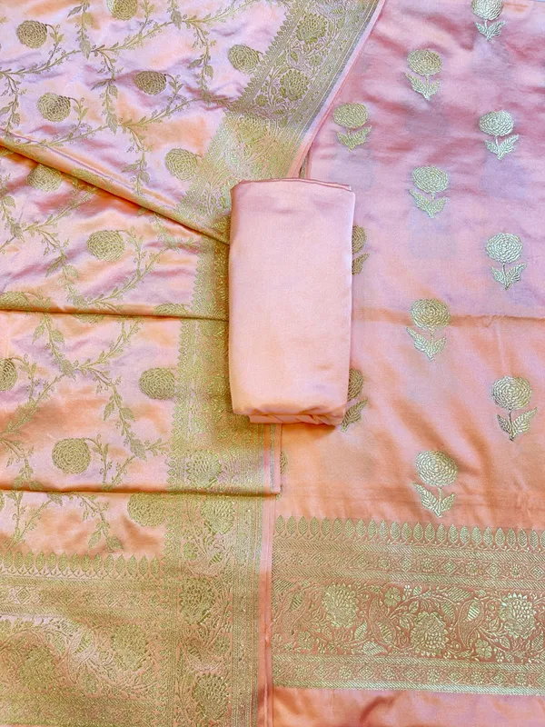 Peach_Mashru_Silk_Floral_Zari_Booti_with_Zari_Jaal_Dupatta_Handloom_Banarasi_3_pcs_Suit_Set_3000AJ_MSR20