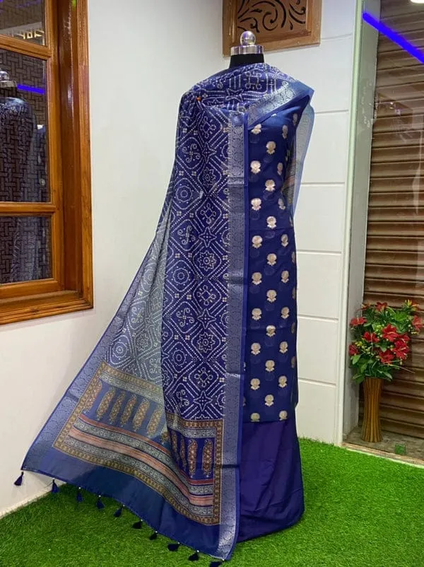 Royal_Blue_Mercerised_Cotton_Lurex_Banarasi_Suit_with_Premium_Chanderi_Silk_Dupatta_1100SKL_PML28