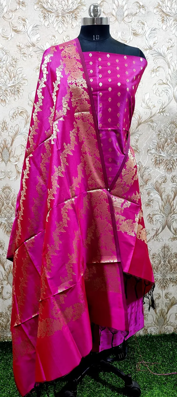 Magenta_Katan_Silk_Floral_Zari_Booti_with_Aada_Stripe_Dupatta_Banarasi_Suit_700SKL_KS56