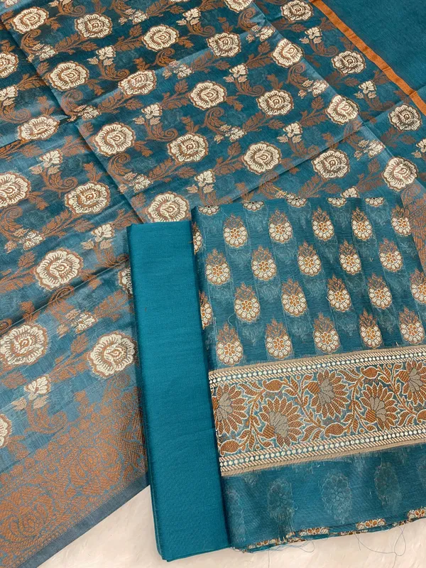 Humairah_Dark_Seagreen_Cotton_Floral_Resham_Mina_Booti_3_pcs_Suit_set_with_Plain_Bottom_and_Resham_Zari_Mina_Floral_Boota_Dark_Seagreen_Dupatta