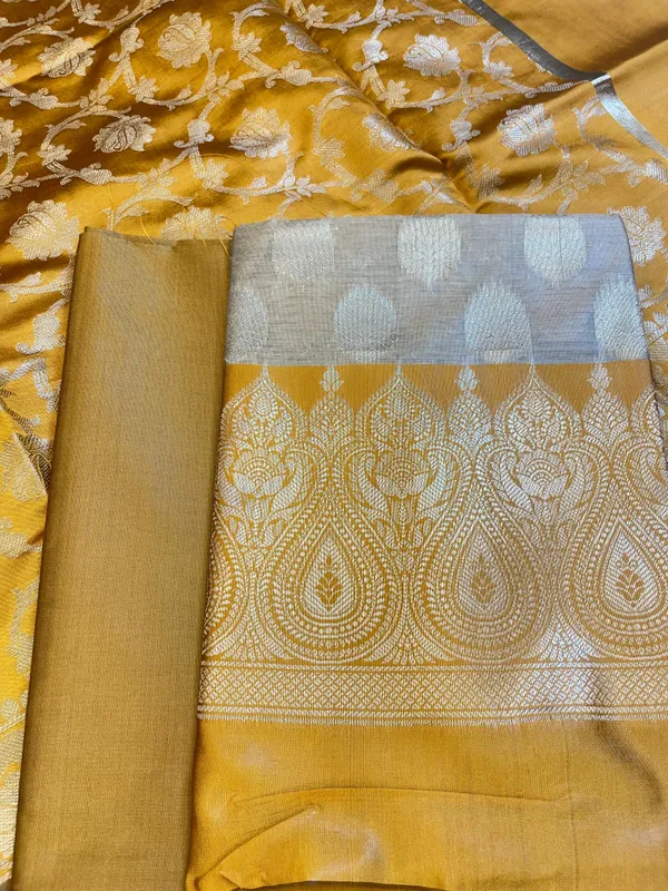Beige_Art_Silk_Floral_Zari_Booti_Contrast_Banarasi_Suit_with_Mustard_Dupatta_625AJ_TPT37