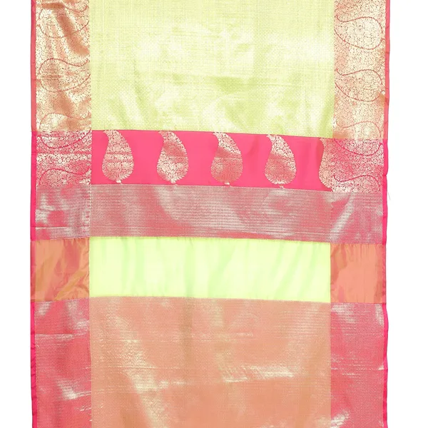 Lime_Green_Kanchi_Silk_Banarasi_Sarees_For_Women_GEBE13