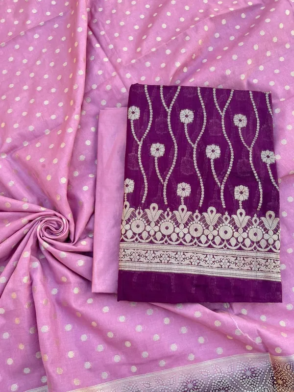 Dark_Purple_Chiffon_Georgette_Banarasi_Suit_with_Contrast_Border_Zari_Booti_Lavander_Dupatta_1250DAN_CF1