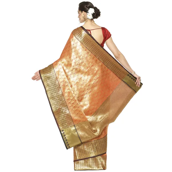 Red_Kanchi_Silk_Banarasi_Sarees_For_Women_GEBE16