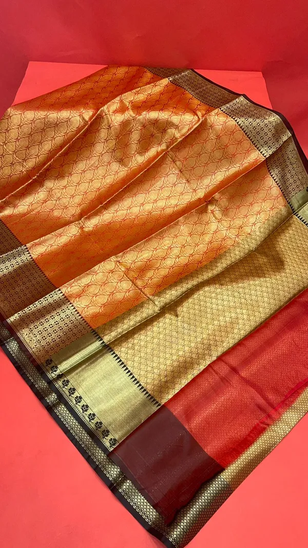 Red_Kanchi_Silk_Banarasi_Sarees_For_Women_GEBE16