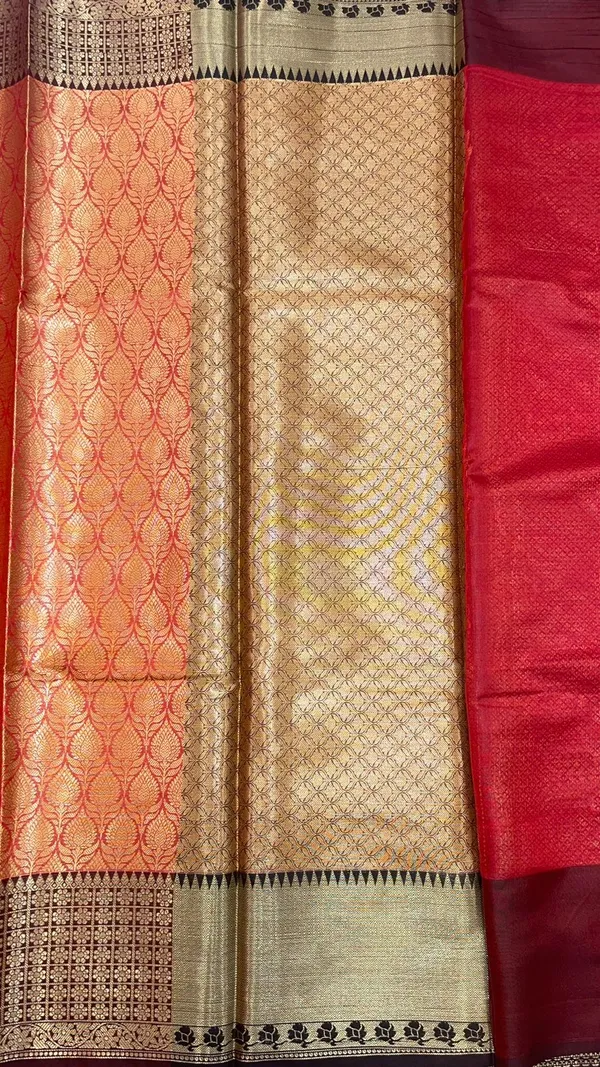 Red_Kanchi_Silk_Banarasi_Sarees_For_Women_GEBE16