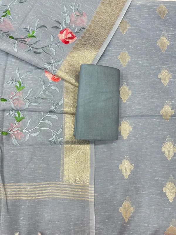 Grey_Linen_Silk_Floral_Zari_Booti_with_Embroidery_Jaal_Dupatta_Banarasi_Suit_11SKL_LNE5