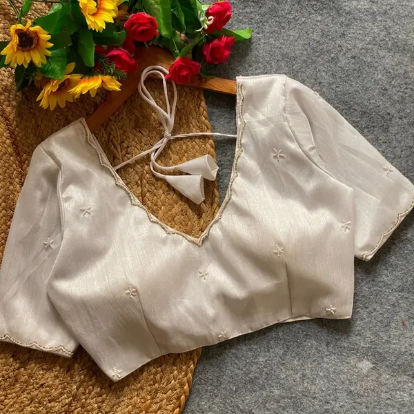 White_Cotton_Silk_Pearl_Embroidered_Blouse_For_Women