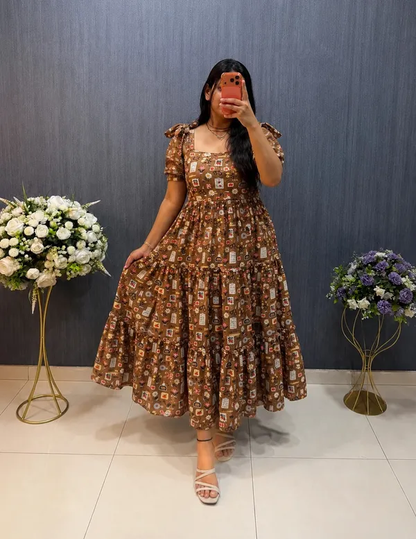Brown_Chanderi_Maxi_Dress_for_Women_|_Ethnic_Elegant_Wear