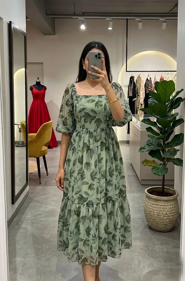 Peach_Floral_Chiffon_Maxi_Dress_for_Women_|_Elegant_Casual_&_Party_Wear