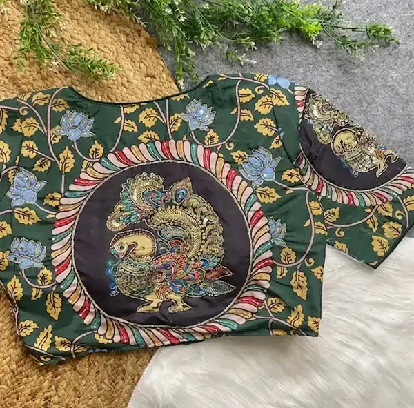 Green_Silk_Zari_Embroidered_Blouse_For_Women