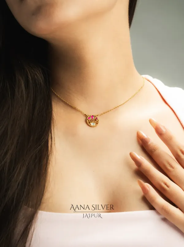Swarna_Ruby_Quartz_Necklace_Set