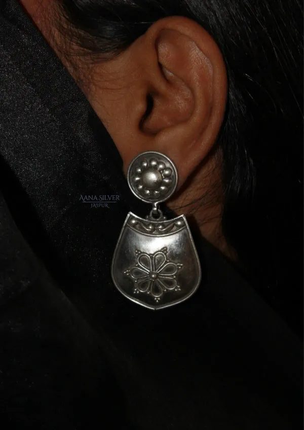 925_Pure_Sterling_Silver_|_Aabharan_Everyday_Intricate_Earrings_|_Well_Stamped_&_Hallmarked