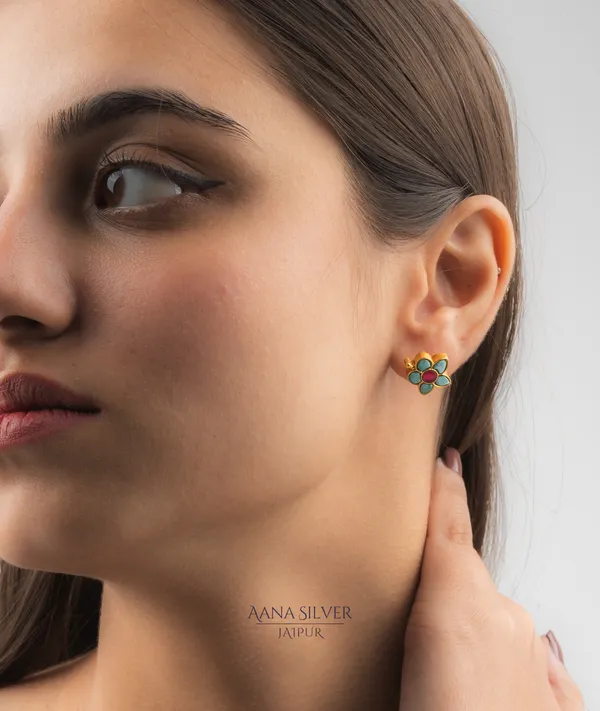 Swarna_Detailed_Flower_Kundan_Earrings