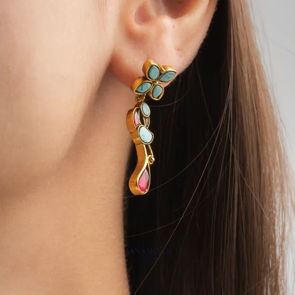 Swarna_Unique_Peacock_Kundan_Earrings
