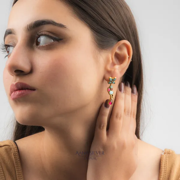Swarna_Unique_Peacock_Kundan_Earrings
